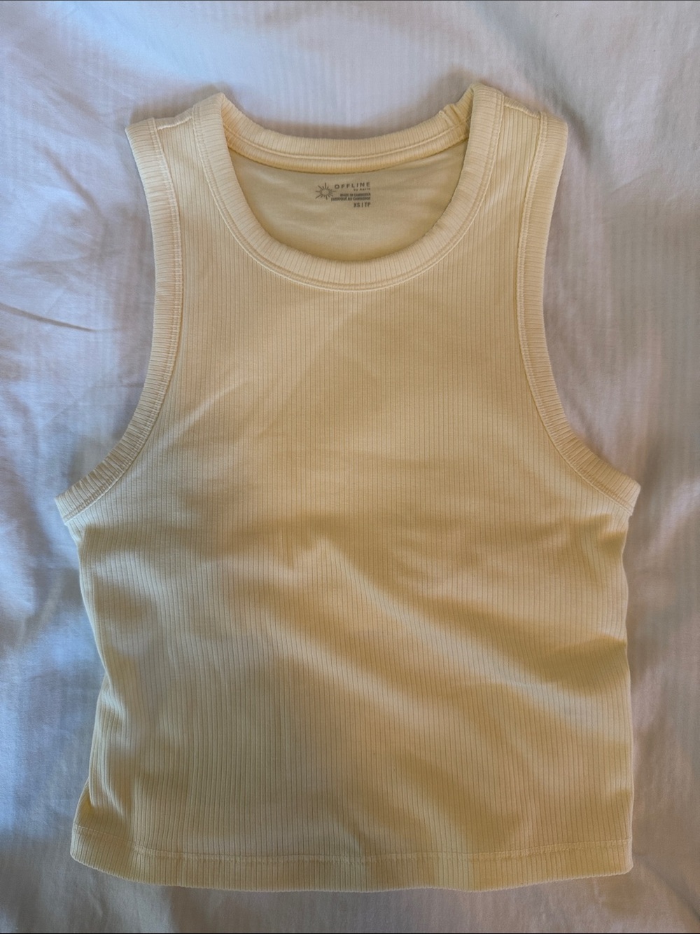 Offline by aerie yellow tank top